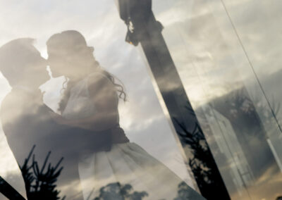 Em Santa Maria da Feira, Humberto Barbosa capta dupla exposição dos noivos em fotografia de casamento artística